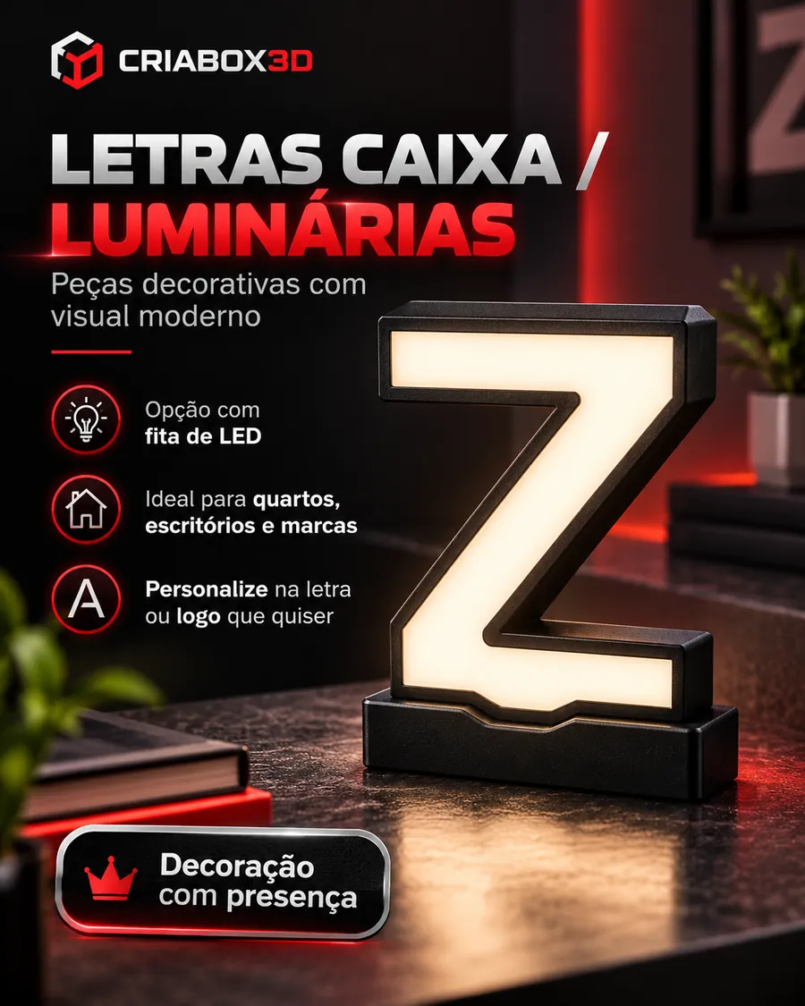 Letras Caixa / Luminárias